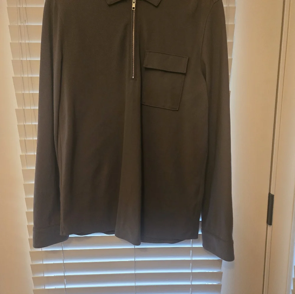 Pocket Zip Jersey Polo - Size Medium - Calibrate
